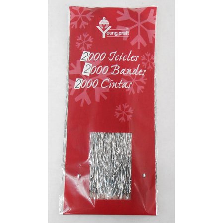 FC YOUNG F C Young Silver Icicles Indoor Christmas Decor 3900